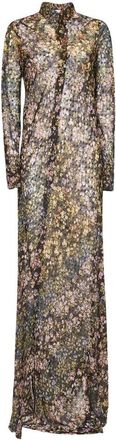 Dries Van Noten Jurken - Dames - Shirt Kleedjes - Veelkleurig - S - Polyester - Kleedjes