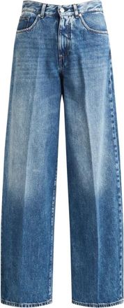 Nine In The Morning Gea Wide Jeans - Dames - Regular Fit Jeans - Blauw - W29 - Katoen - Jeans