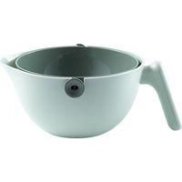 OEM Colador De Cocina De 1 Pieza Con Bol, Gris, Con Asa Y Cesta Extra&iacute;ble - Verde - 1 Pieza - Crezuo