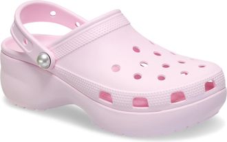 Crocs Classic Platform Thermoplastische Roze Klompen Voor Dames