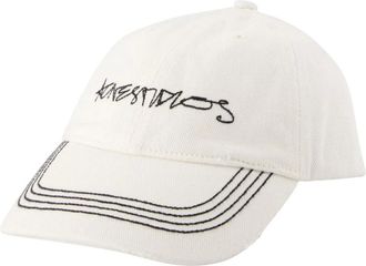Acne Studios Caps, unisex, White, Size: ONE SIZE White Cotton Cap Made in Vietnam