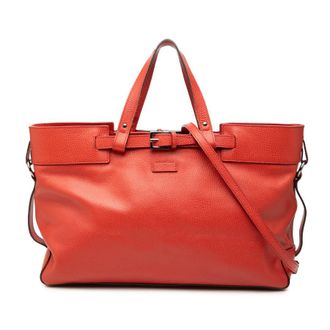Gucci Pre-owned Gucci Calfskin Buckle Satchel Ladies 6VDT8WGT96Q80RI2