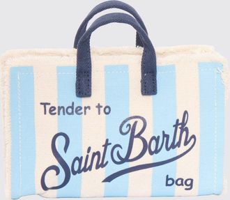 MC2 Saint Barth Borsa in canvas di cotone a righe