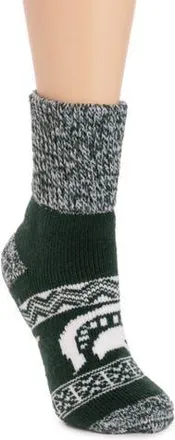 Muk Luks Gameday Unixex Short Heat Retainer Socks in Michigan State at Nordstrom