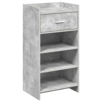 vidaXL Armario Zapatero Con Caj&oacute;n Gris Hormig&oacute;n 48 X 36 X 92 Cm Vidaxl