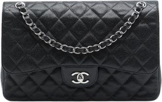 Chanel Pre-owned Classic Double Flap Shoulder Bag - Dames - Vintage Schoudertas - Zwart - ONE Size - Vintage
