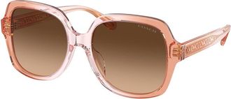 Coach HC8395F CR962 Asian Fit 581274 Womens Sunglasses Pink Size 56
