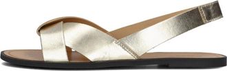Vagabond Schoenen, Dames, Geel, 39 EU, Leer, Gouden leren sandalen Tia 2.0