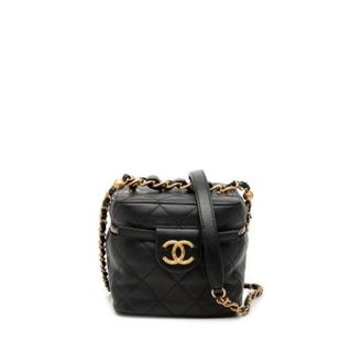Chanel Pre-owned Vanity Case - Dames - Pre-owned - Zwart - Maat: ONE Size Leer