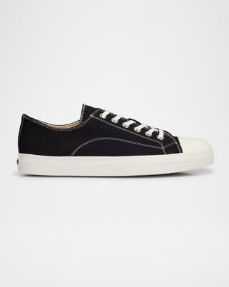 Moschino Men & apos;s Edge Canvas Cap Toe Low-Top Sneakers