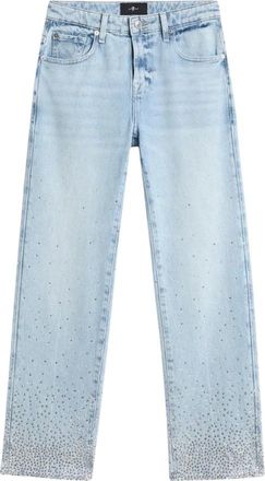 7 For All Mankind Straight Jeans - Dames - Regular Fit Jeans - Blauw - W27 - Jeans