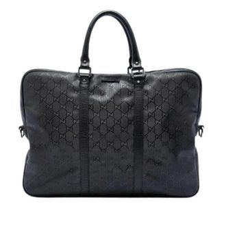 Gucci Pre-owned Business Bag - Heren - Vintage Handtas - Zwart - ONE Size - Leer - Vintage