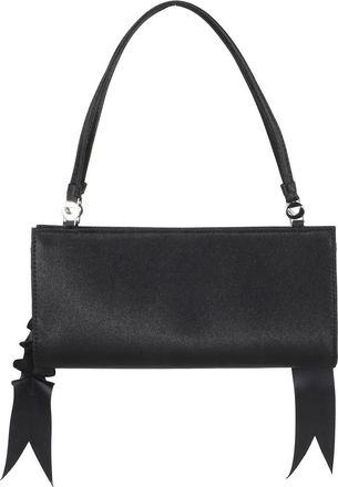Coperni Crossbody Bags - Pleated Ribbon Satin Pochette Bag - Gr. unisize - in Schwarz - für Damen