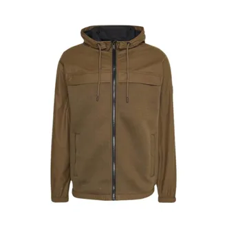 HUGO BOSS Light Jackets, male, Brown, M, Open Jersey Jacket