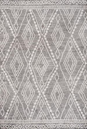 Jonathan Y Designs Rih Moroccan Style Diamond Area Rug in Gray/ivory at Nordstrom, Size 3Ft 0In X 5Ft 0In