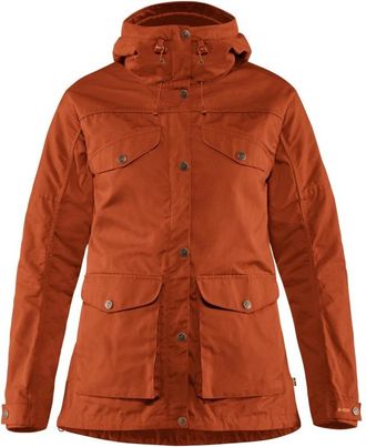 Fj&auml;llr&auml;ven Regenjassen - Dames - Winterjassen - Oranje - XS - Jassen