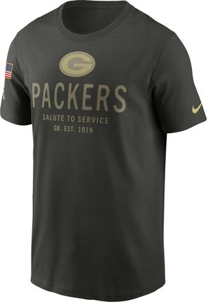 Nike Green Bay Packers Salute to Service Sideline Primary Edge Nike Mens Dri-FIT NFL T-Shirt in Green | 02ET3JGA2C-Q27