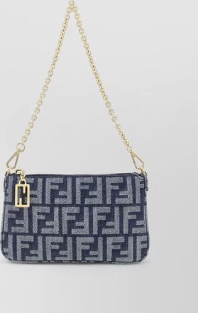 Fendi shoulder bag baguette style chain strap