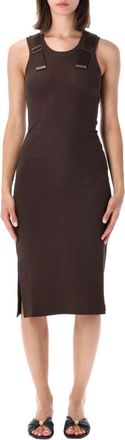 Loewe Brown Round Neck Dress