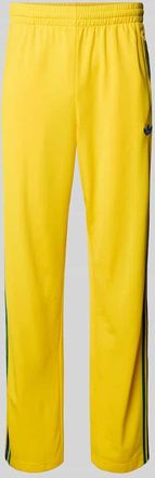 adidas Originals Straight Fit Sweatpants mit Logo-Stitching Modell Firebird in GELB, Gr&ouml;&szlig;e XXL