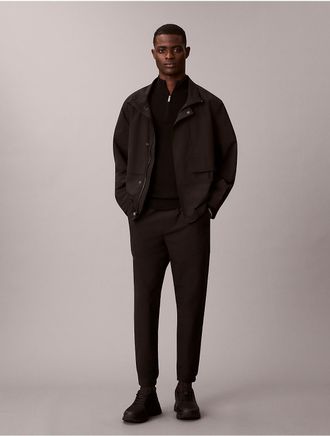 Calvin Klein Mens Tech Slim Pull-On Pants - Black - XS