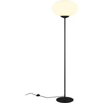 Trio Lampada da terra sfera, vetro e metallo, nero, H 150 cm, Fomento