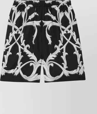 Versace all-over print knee-length shorts with side pockets