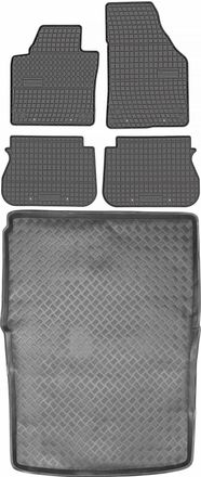 OEM Juego De Alfombrillas De Goma Para Volkswagen Caddy Van (2004-2020) - Alfombrilla Para Maletero