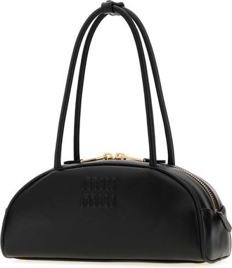 Miu Miu Womens Shoulder Bag Black Leather