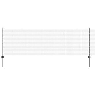 Berkfield Home Welded Wire Fence with 5 U Posts Grey 0.8x10 m Steel