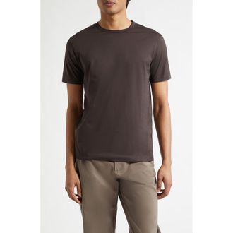 Sunspel Cotton Crewneck T-Shirt in Dark Chocolate at Nordstrom, Size Xx-Large