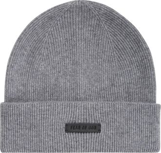 Fear of God Accessoires, Heren, Grijs, ONE Size, Wol, Beanie Wol Kasjmier