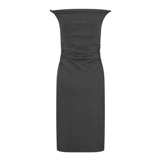 Sams&oslash;e & Sams&oslash;e Short Dresses, female, Gray, Size: XS Sleeveless Jersey Mini Dress