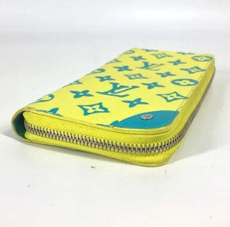 Louis Vuitton Pre-owned Canvas Portemonnee - unisex - Vintage Accessoires - Geel - ONE Size - Vintage