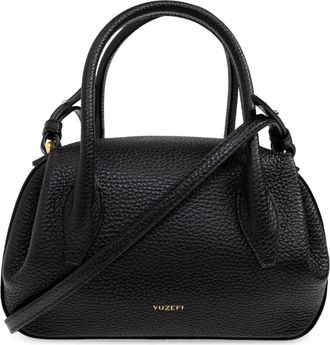 Yuzefi Handtas Oester Duffle Mini - Dames - Handtassen - Zwart - ONE Size - Leer - Tassen