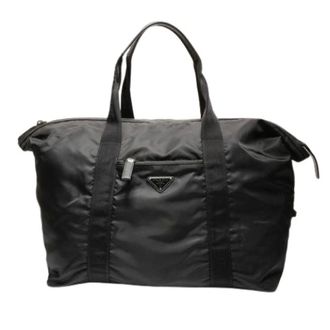 Prada Pre-owned Weekend Bags, unisex, Black, Size: ONE SIZE Pre-owned Vintage Boston Bag