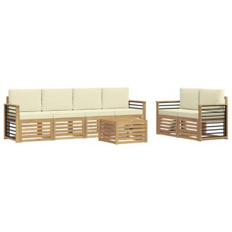 vidaXL Juegos De Sof&aacute;s Madera De Acacia S&oacute;lida Vidaxl