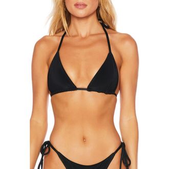 Beach Riot Winona String Bikini Top in Black at Nordstrom, Size X-Small