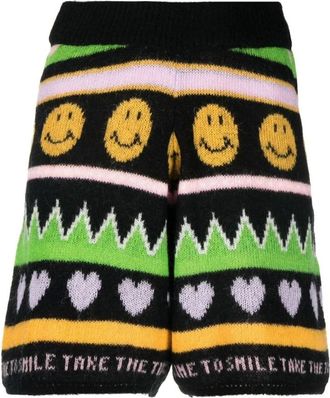 Joshua Sanders Graphic Print High Waist Casual Shorts