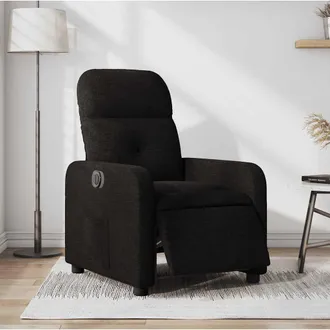 vidaXL Vidaxl - Sill&oacute;n Reclinable El&eacute;ctrico De Tela Negro