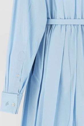Prada cotton poplin belted shirt midi dress