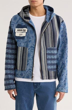 Honor The Gift Indigo Tapestry Hoodie at Nordstrom, Size Xx-Large