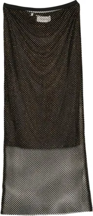 Sportmax Rokken, Dames, Zwart, M, Polyester, Rete Longuette Rok
