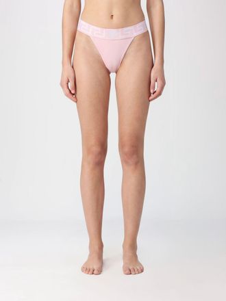 Versace Slip in cotone con Greca