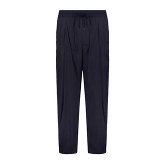 Herno Straight Trousers, female, Blue, Size: 2XL Elasticated Trousers