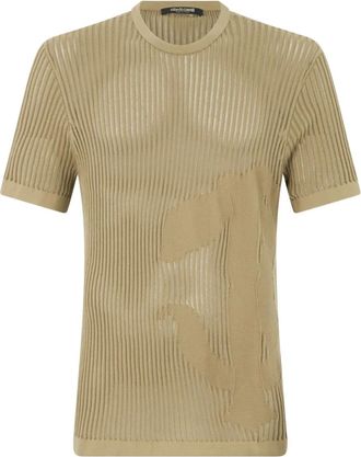 Roberto Cavalli ribbed T-shirt - Green