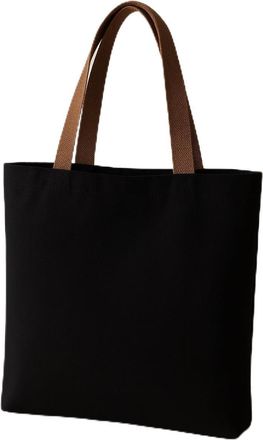 Generic ECO Shopping Bag, Eco-Friendly Shopping Bag, Reusable Grocery Cloth Bag, Extra Strong Long Handle Double Stitched Ideal for Printing (Black with brown
