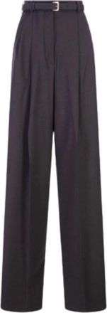 Sportmax Sportmax, Wide Trousers, female, Black, Size: 2XS Kiens12 Wide Trousers