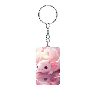Generic Cute Axolotl Acrylic Keychain Cute Key Rings Key Chains Tags for Men Women Gifts