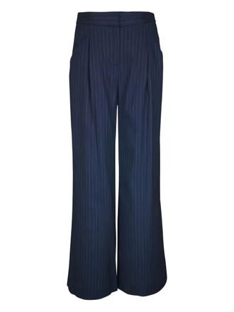 Veronica Beard Rimini pinstripe tailored trousers - Blue